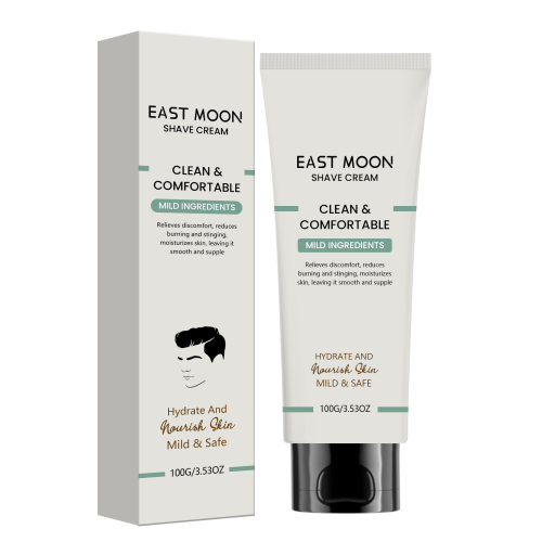 East Moon 男士剃须护理霜 日常温和洁净面部清爽柔滑轻盈剃须霜