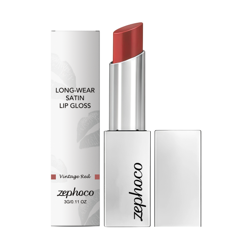 zephoco 持色柔光唇彩（复古红） 膏体顺滑随身补涂多色可选日常百搭唇部着色