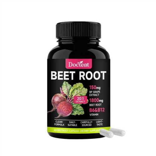 Docteat 甜菜根胶囊 甄选甜菜根原料温和易吞服适合日常营养补充