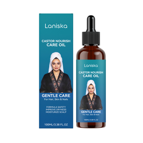 Laniska 蓖麻护理油 温和柔顺秀发头皮发丝干燥轻盈光泽头发精油