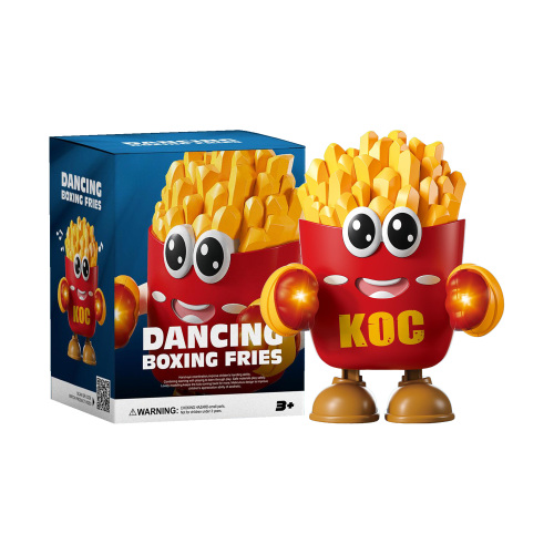 Dowmoo 跳舞薯条玩具 可爱模型炫酷灯光安全材质日常休闲趣味电动玩具