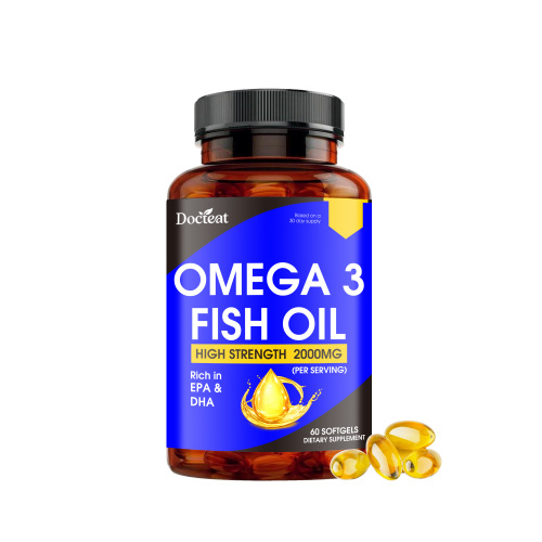 Docteat Omega-3鱼油 日常提供能量保持活力温和成分易服用软胶囊