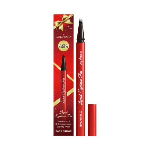 zephoco 持久显色眉笔（深棕色）修饰眉形丝滑勾勒自然显色立体流畅眉笔