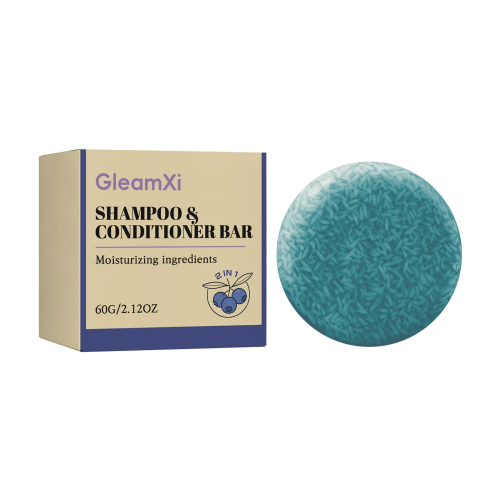 GleamXi 蓝莓护发洗发皂 蕴含植萃精华温和清洁抚平干枯毛躁控油