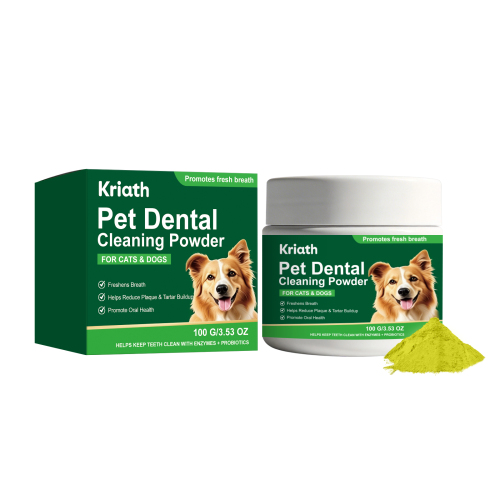 Kriath  宠物牙齿清洁粉 日常温和护理宠物牙齿清新口气猫狗通用