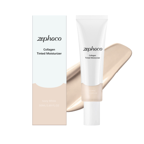 zephoco 润色保湿霜（象牙白）奢养轻透不脱妆不暗沉遮瑕粉底液