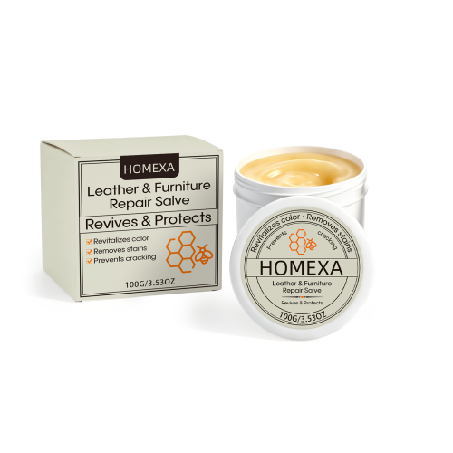 HOMEXA 皮革及家具护理膏 柔软光泽皮革表面翻新清洁家庭保养