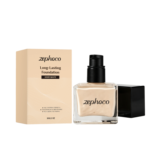 zephoco 轻透遮瑕粉底液（象牙白）轻薄服帖均匀遮盖肌肤瑕疵日常底妆护理