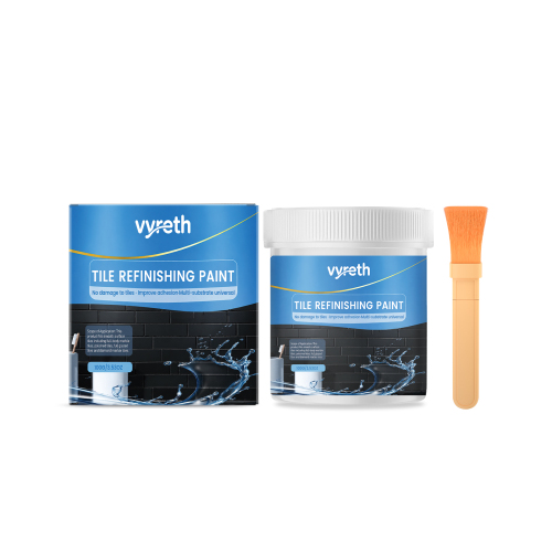 vyreth 瓷砖改色漆(黑色) 防水防污免砸砖翻新适合厨卫墙面地面改造
