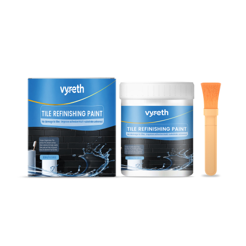vyreth 瓷砖改色漆(黑色) 防水防污免砸砖翻新适合厨卫墙面地面改造