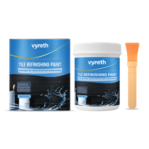 vyreth 瓷砖改色漆(黑色) 防水防污免砸砖翻新适合厨卫墙面地面改造