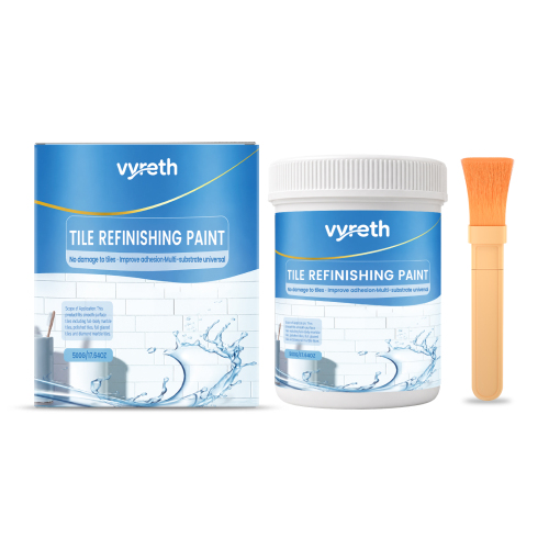 vyreth 瓷砖改色漆(白色） 防水防污免砸砖翻新适合厨卫墙面地面改造