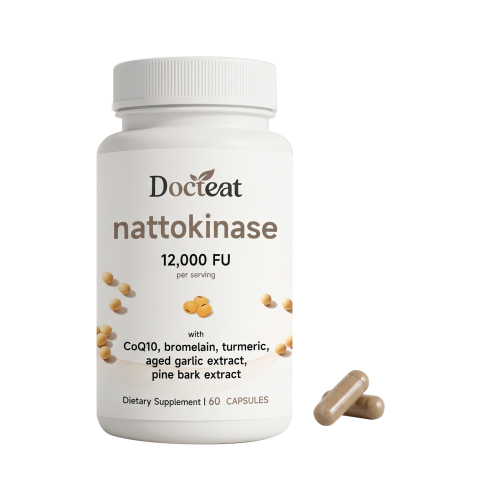 DOCTEAT 纳豆激酶胶囊 支持健康循环含纳豆激酶辅酶Q10抗氧化血管保护心脏健康胶囊