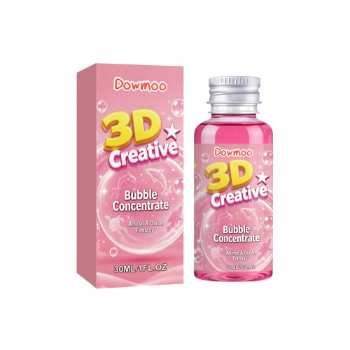 Dowmoo 泡泡浓缩液(粉色) 轻便小巧户外玩具泡泡水补充液丰富彩色泡泡