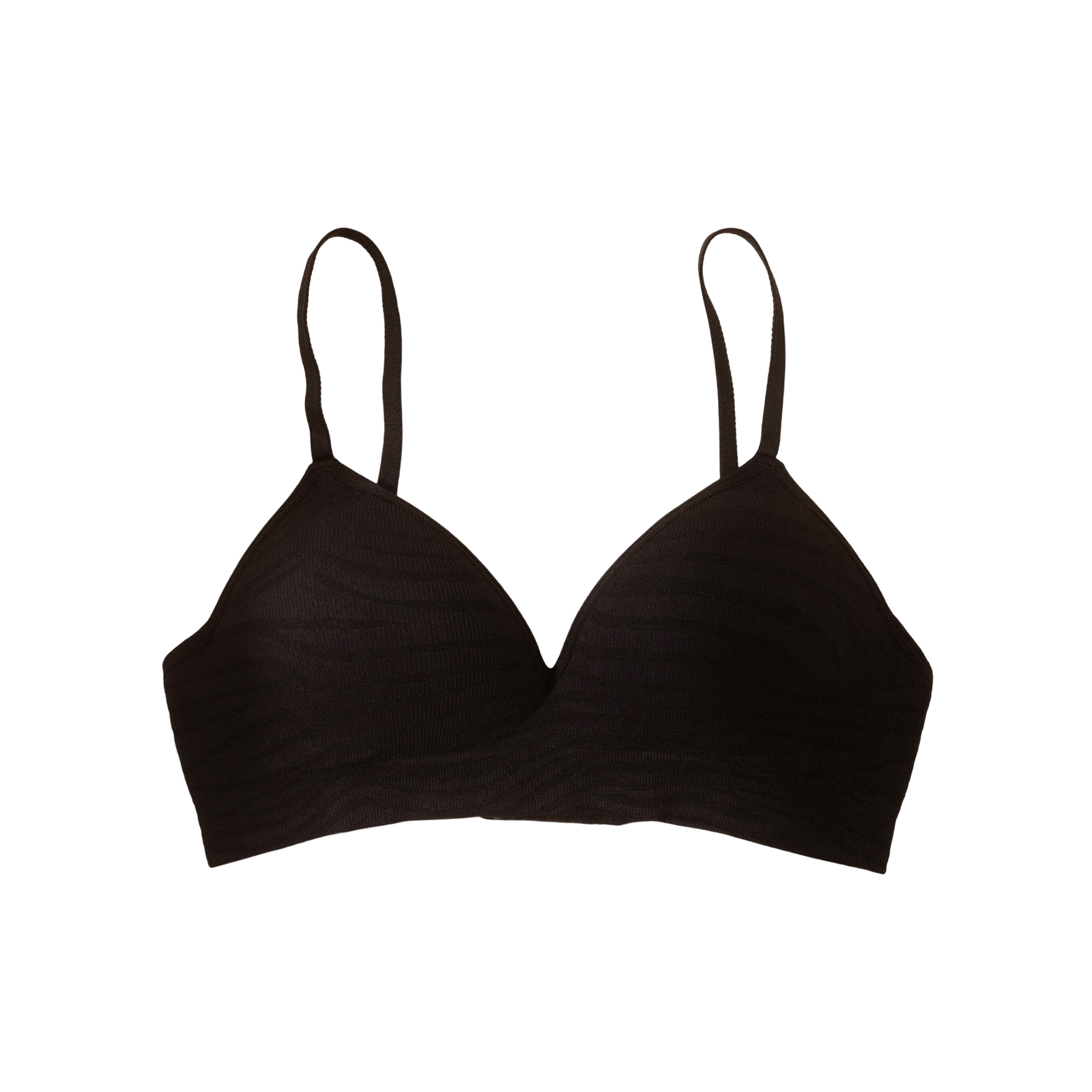 Zeriluna Deep V Zebra-Patterned Fixed Cup Bra. Soft And Comfortable,_voghion.com