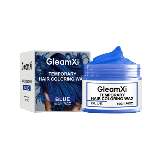 GleamXi 临时染发剂（蓝色）日常头发变装自然显色适用各种派对聚会