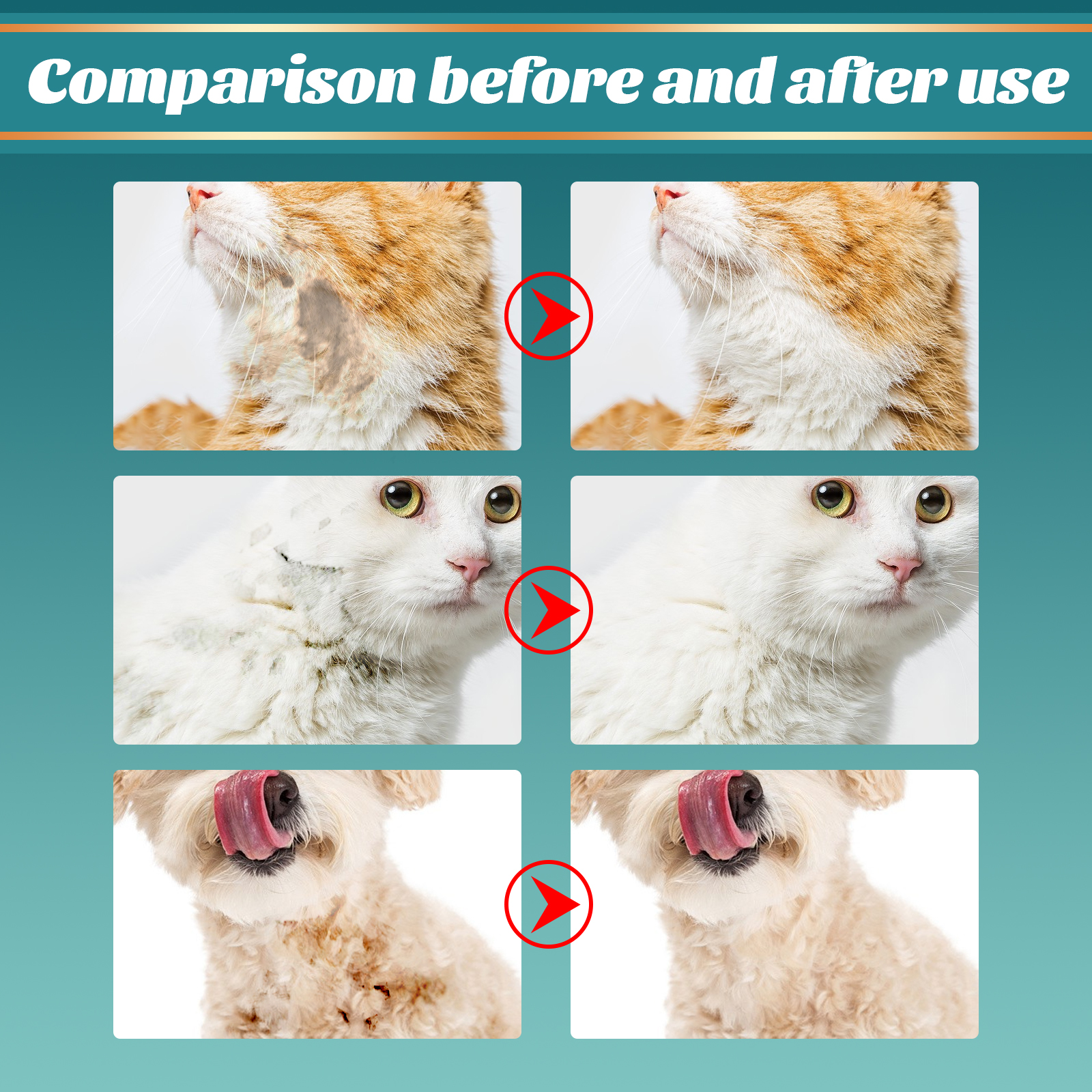 Pet Deodorising Cleaning Gloves For Dogs And Cats No Rinse Wipes_voghion.com