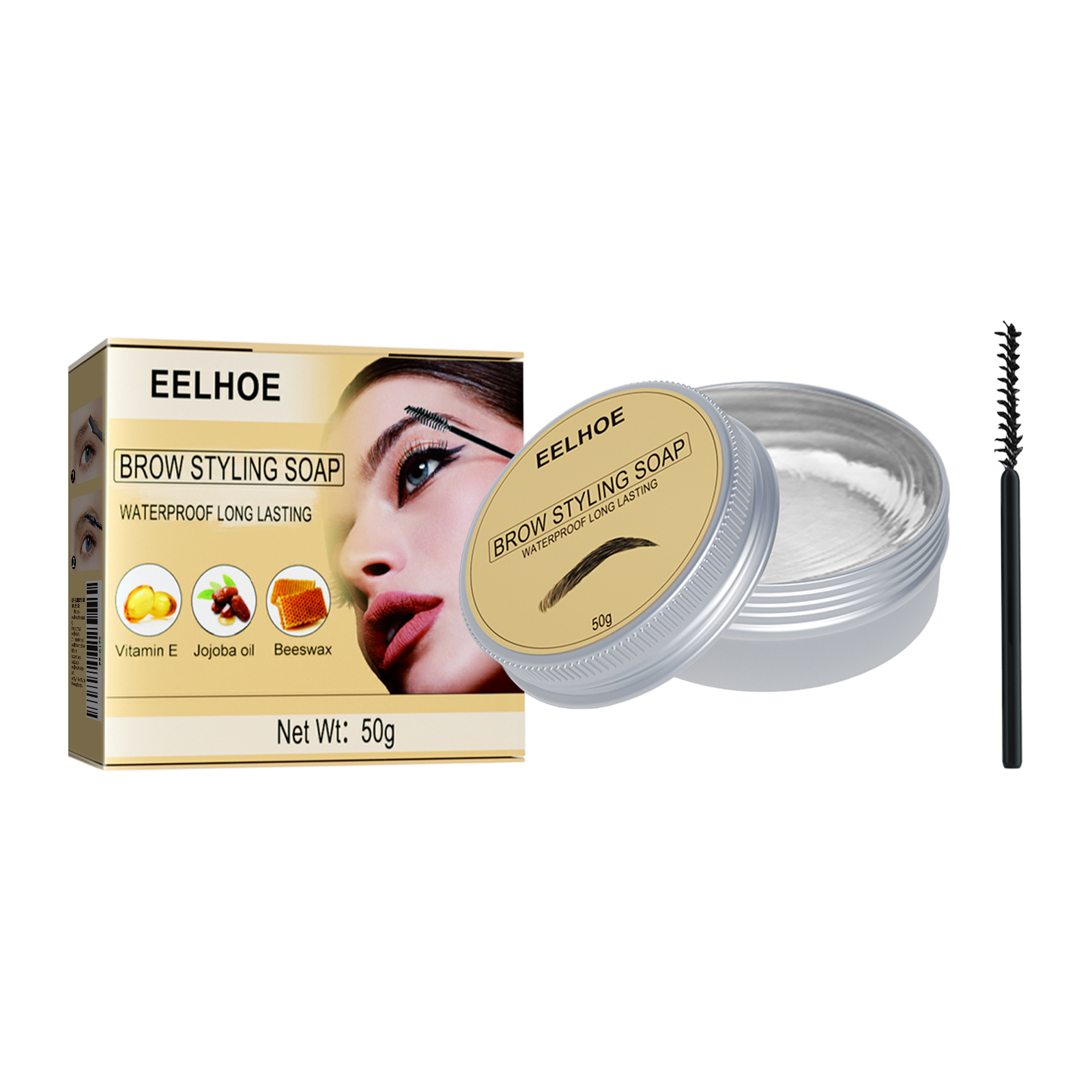 EELHOE 眉毛定型膏 立体塑眉无色透明清爽持久自然眉毛定型膏