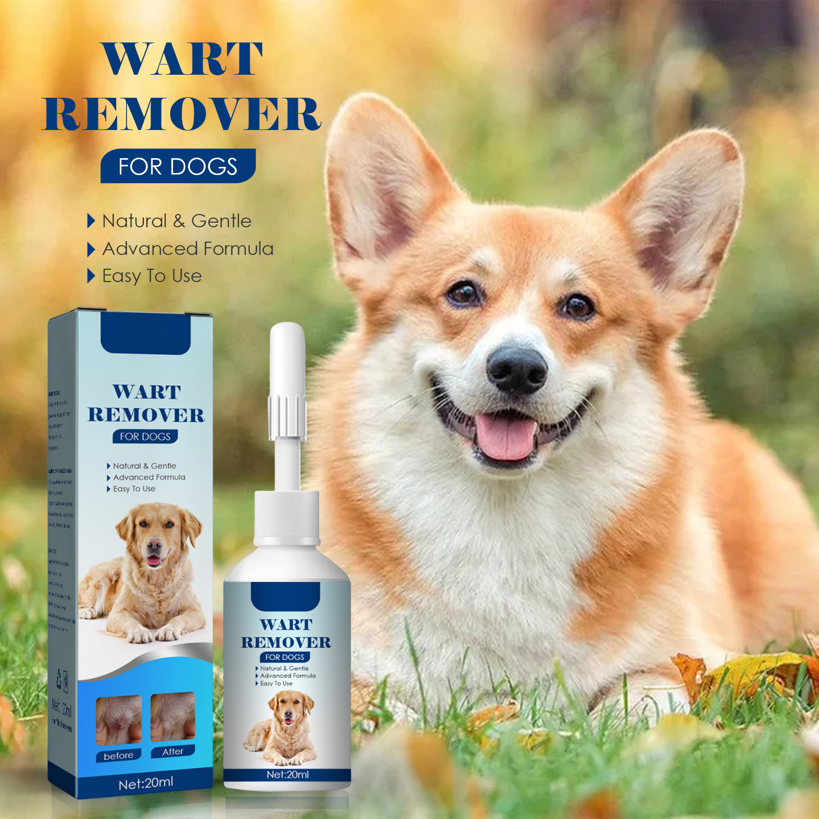 Solución limpiadora suave para verrugas de perros_voghion.com