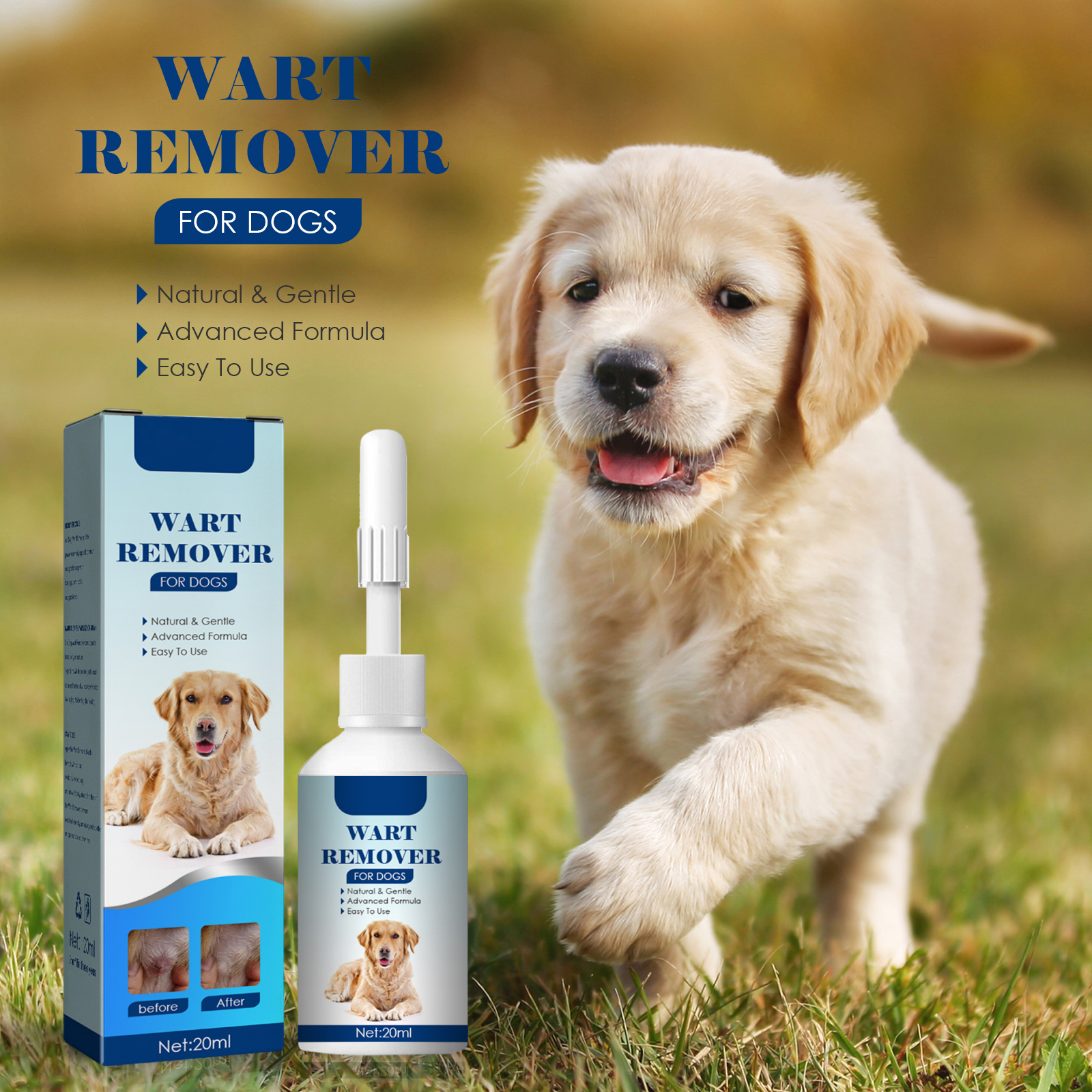 Solución limpiadora suave para verrugas de perros_voghion.com