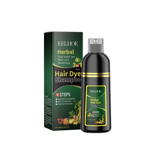 EELHOE 植物黑色美发洗发水 植萃洗护DIY显色美发清爽柔顺洗发水