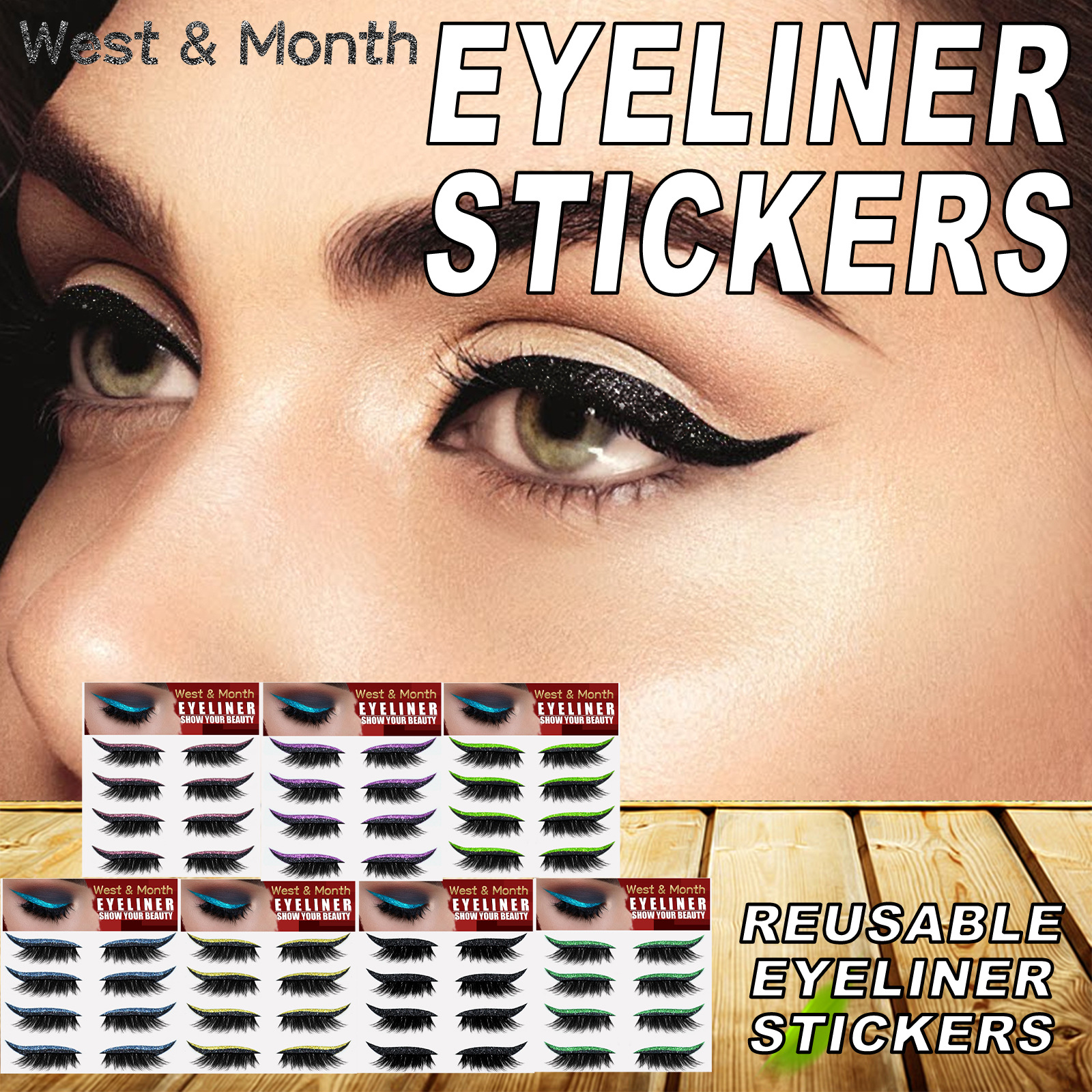 Self-adhesive False Eyelashes Glue-free Curling Eyelashes 4 Pairs_voghion.com