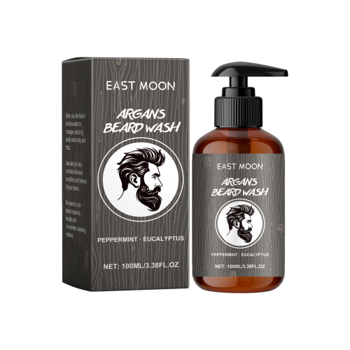 East Moon 胡须洗发水 男士胡须清洁滋润保湿软化胡须温和清洁修面