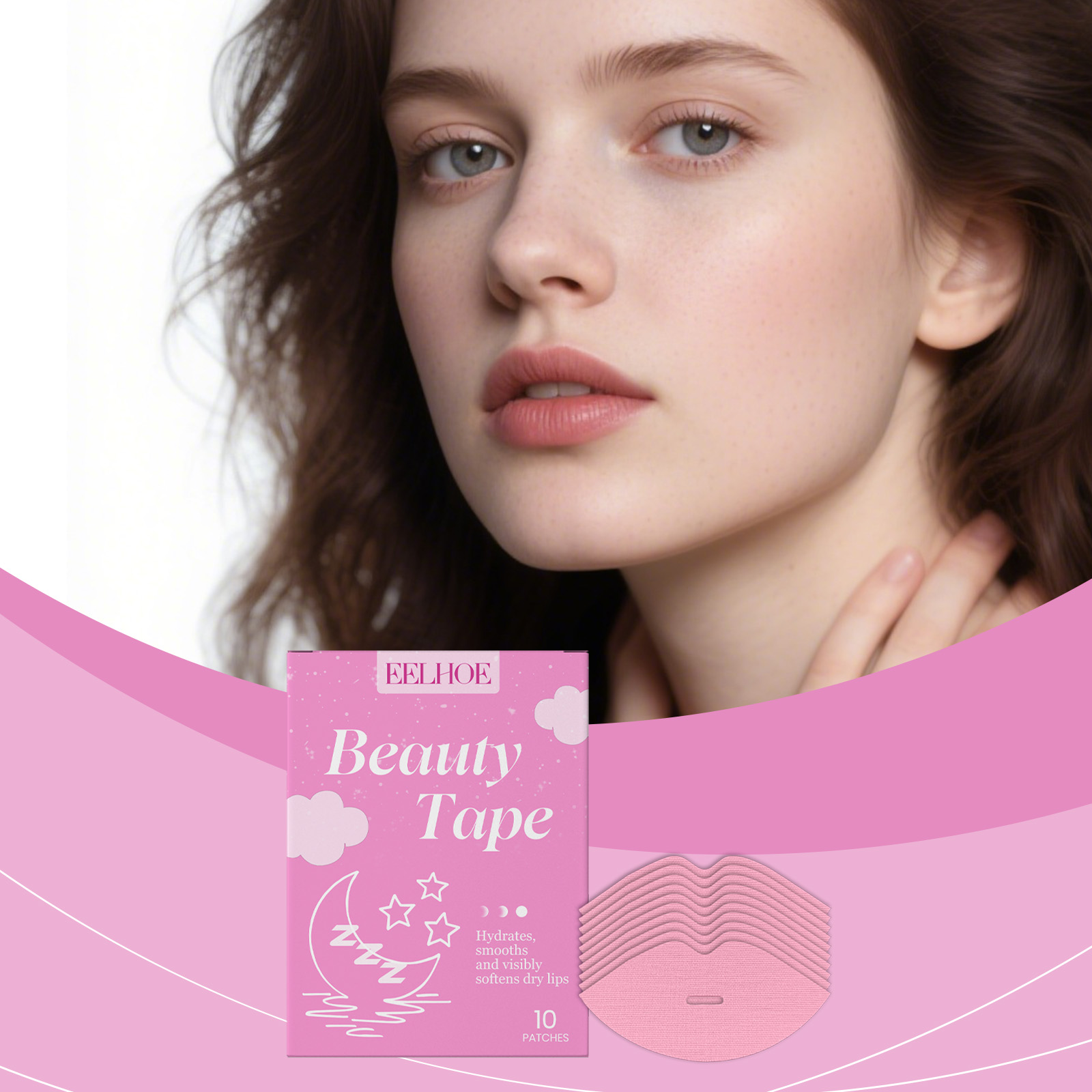 EELHOE Lip Care Sticker, Gentle Care, Nourishing And Moisturizing, Softening Dry Lip Skin, Plump Lip Mask_voghion.com