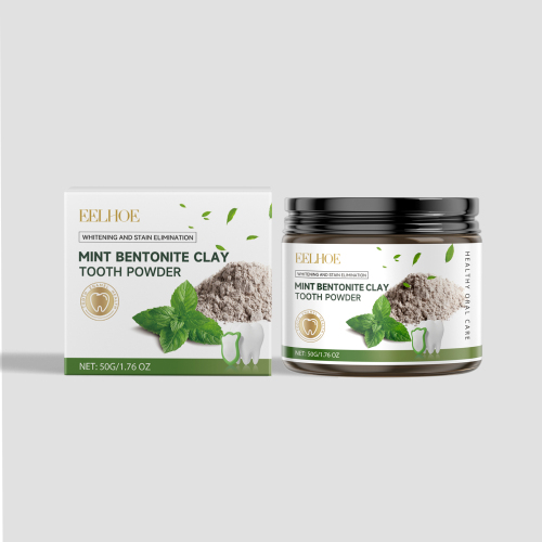 EELHOE 薄荷火山灰膨润土美白牙粉 洁净口腔异味自信微笑牙齿清洁护理美牙粉
