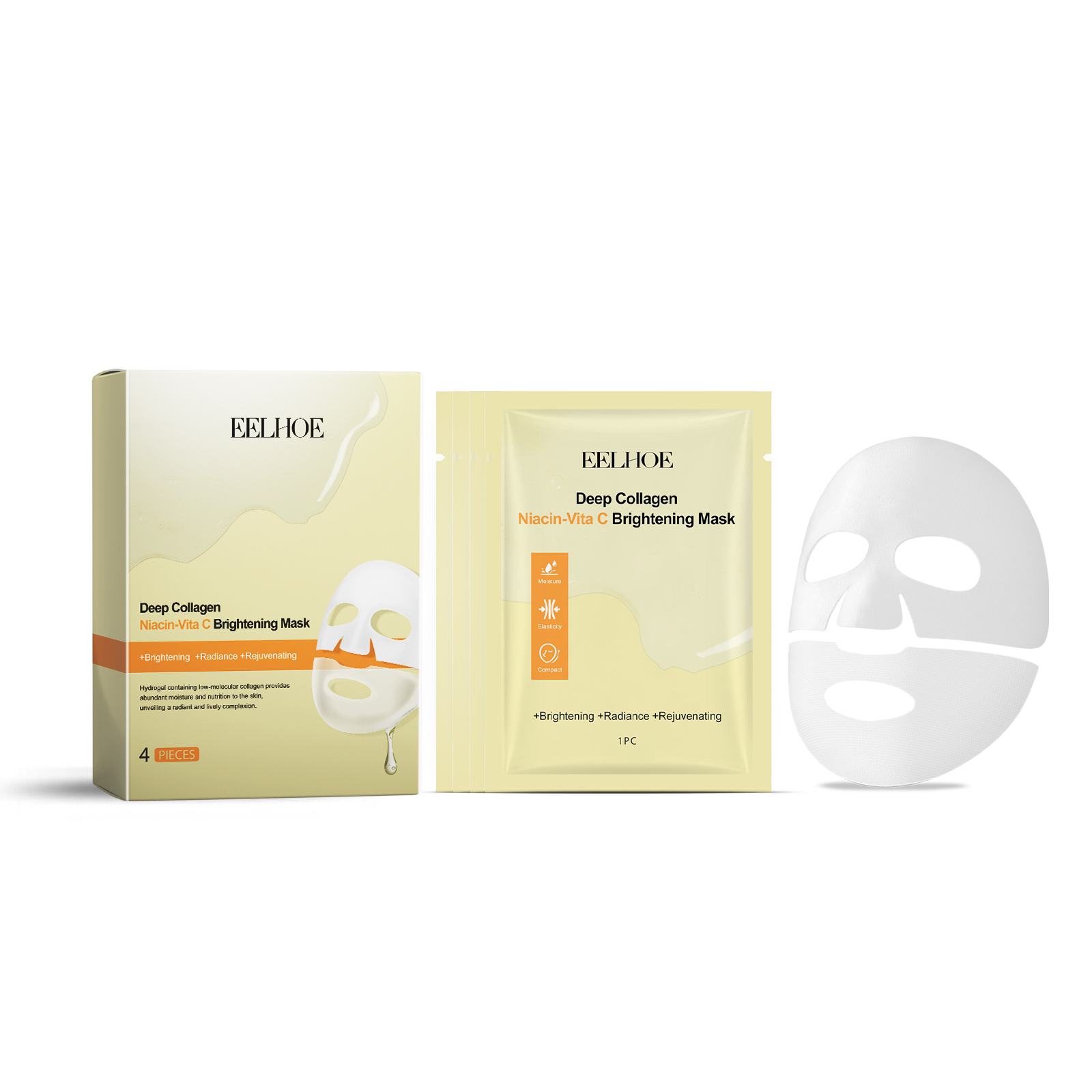 EELHOE Niacin Vitamin C Whitening Mask (Box Set) Hydrating, Moisturizing And Nourishing Skin Daily Skin Care And Beauty Mask_voghion.com