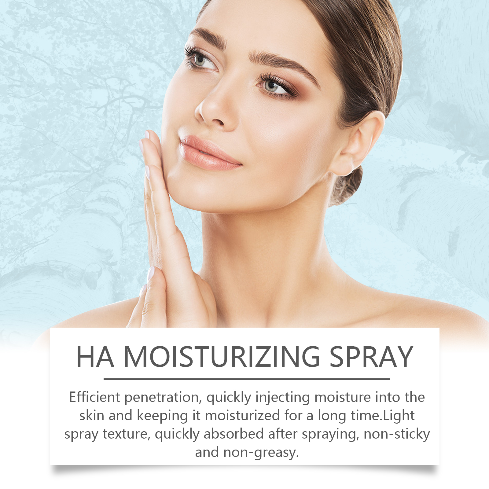 EELHOE Hyaluronic Acid Moisturizing Spray, Toner Deep Moisturizing Moisturizing Spray Skin Care Toner_voghion.com