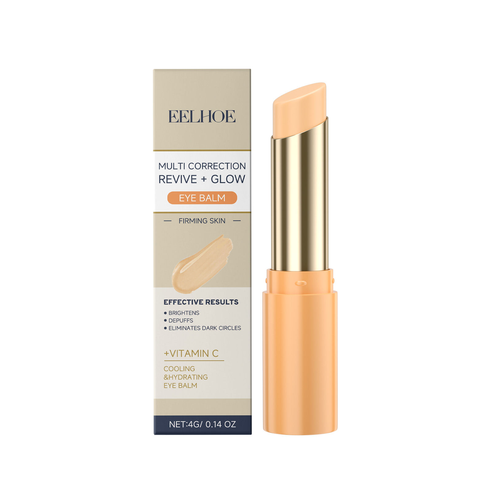EELHOE Vitamin C Brightening And Firming Eye Cream Stick, Fade The Fine Lines Under The Eye Bags To Improve The Gentle Eye Nourishing_voghion.com