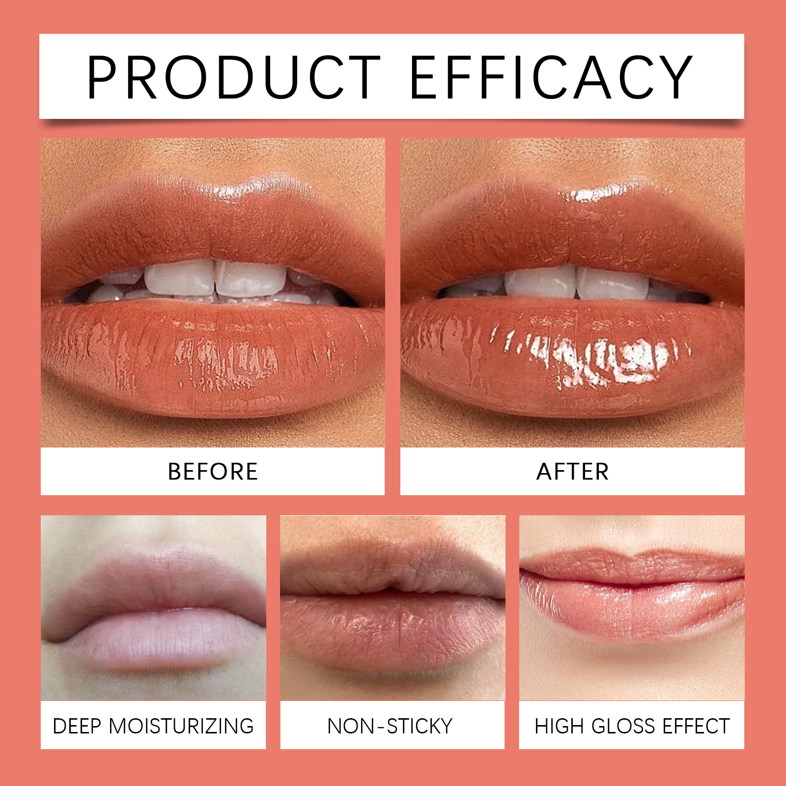 EELHOE Mango Flavor Moisturizing Lip Oil, Daily Nourishes Lips, Enhances Shine, Moistens Non-Sticky Moisturizing Treatment_voghion.com