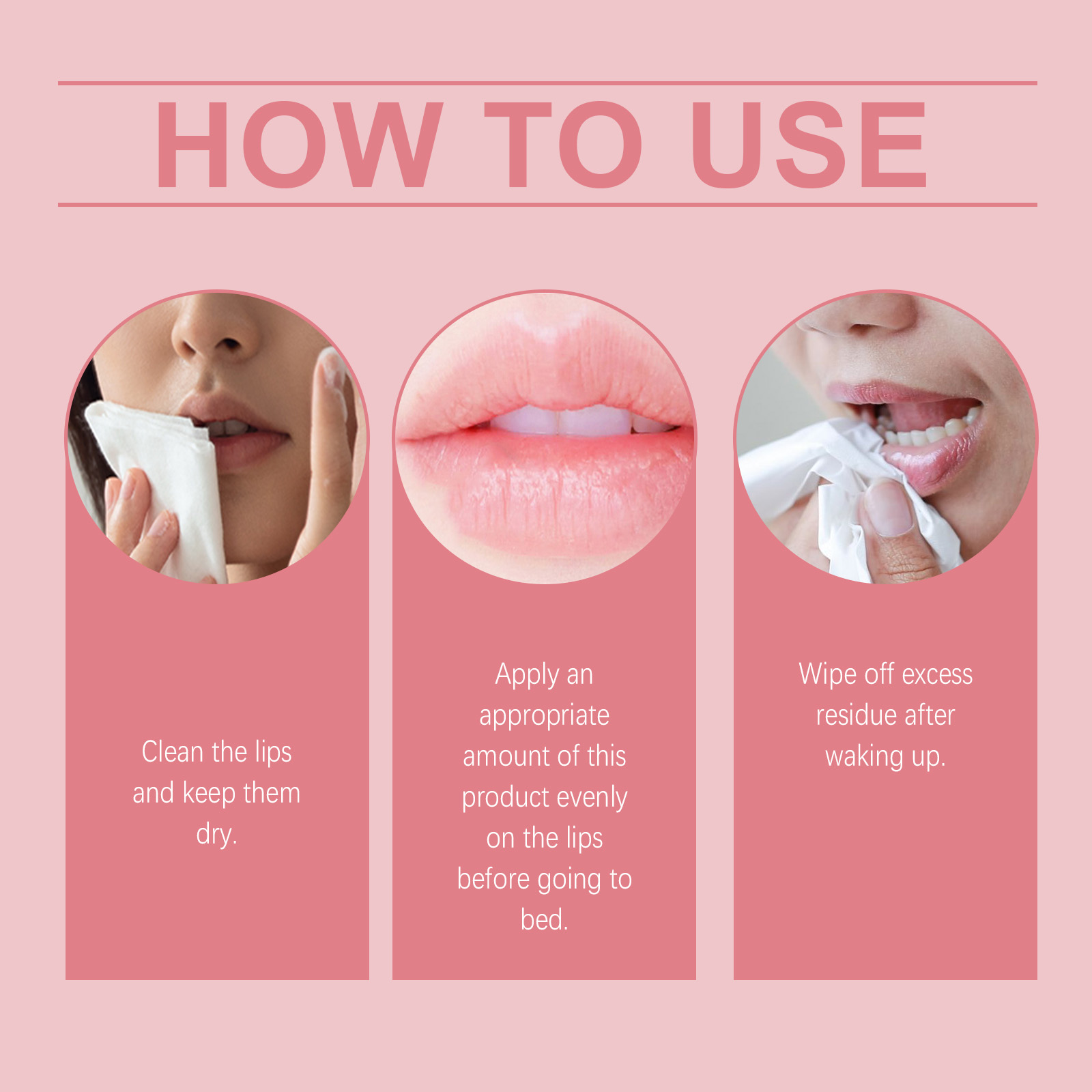 EELHOE Strawberry Moisturizing Sleep Lip Mask, Moisturizing And Hydrating, Desalinating Lip Lines, Nourishing Soft Lip Skin Care_voghion.com