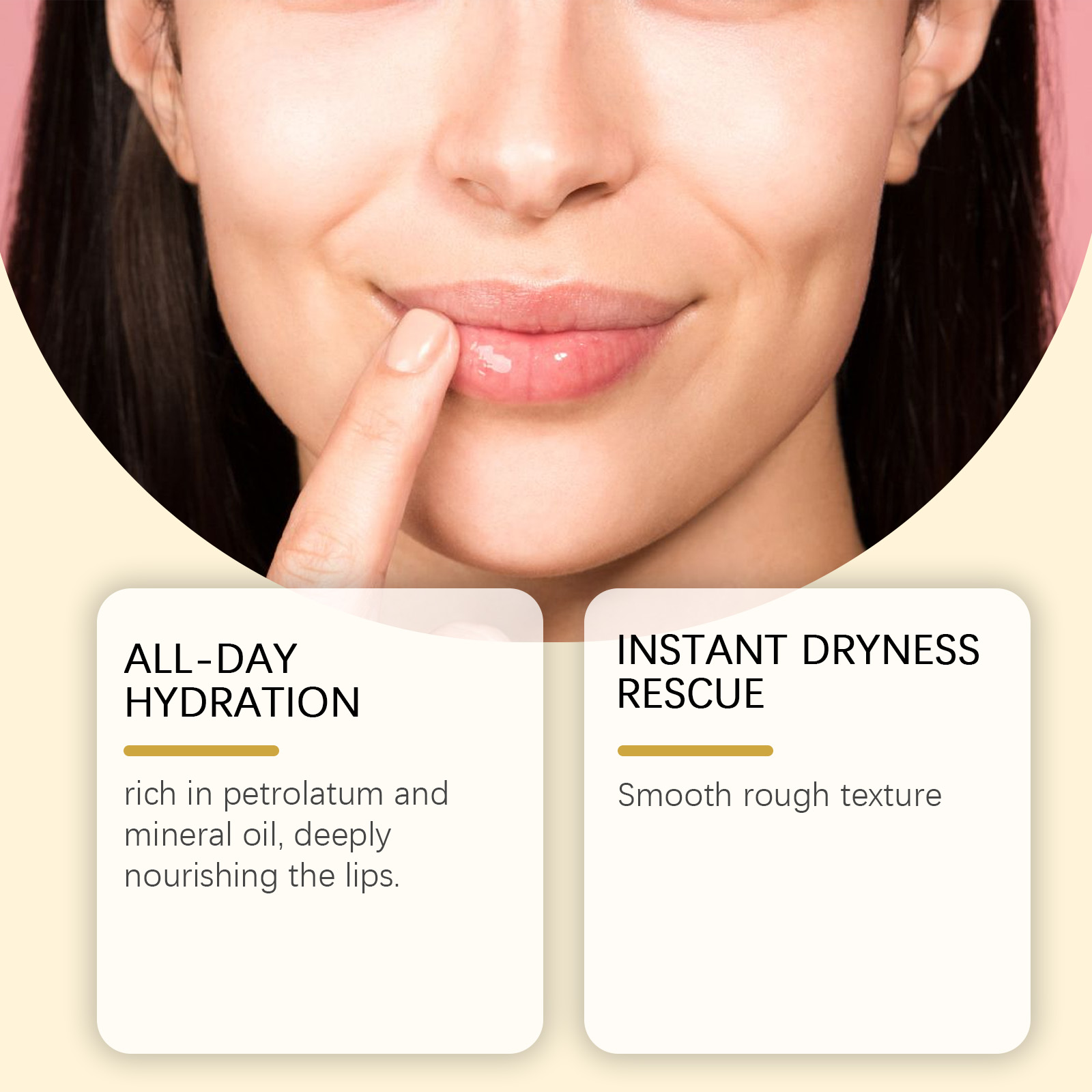 Baume à lèvres hydratant EELHOE, léger et non collant, portable, hydratant, maquillage, double soin de nuit avant_voghion.com