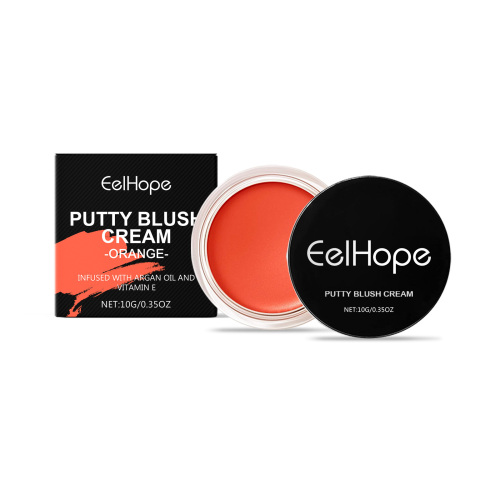 Eelhope 橘色腮红泥 自然裸妆显色细腻氛围感持久单色哑光胭脂膏