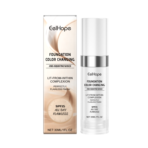 Eelhope 温变遮瑕粉底液 自然保湿面部清爽持久轻薄水润粉底液