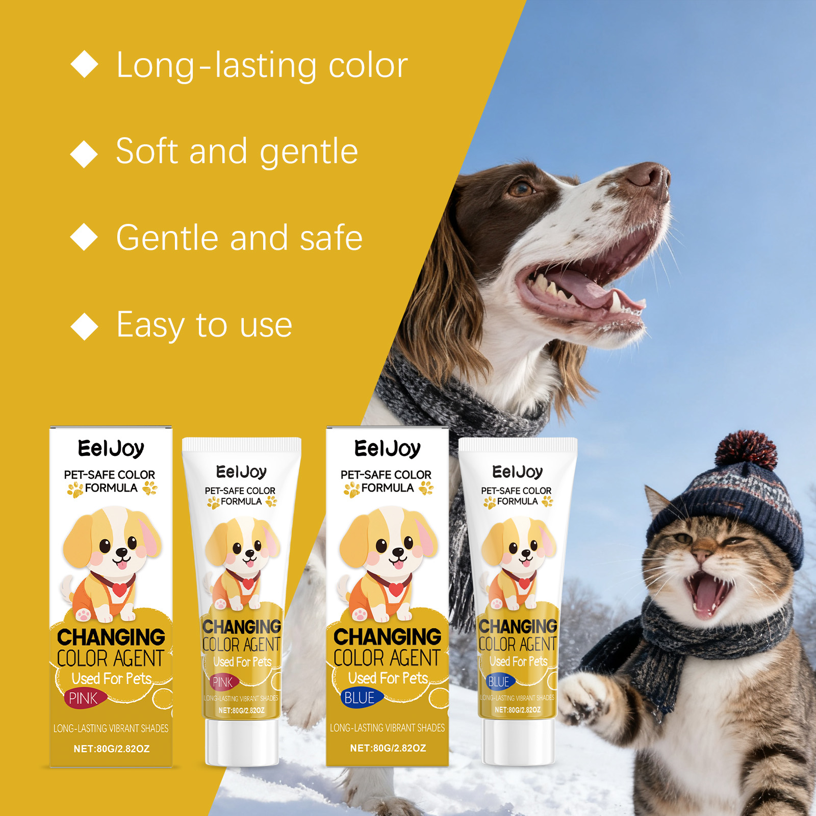 Blauwe kleurstof voor honden en katten haarverzorging_voghion.com