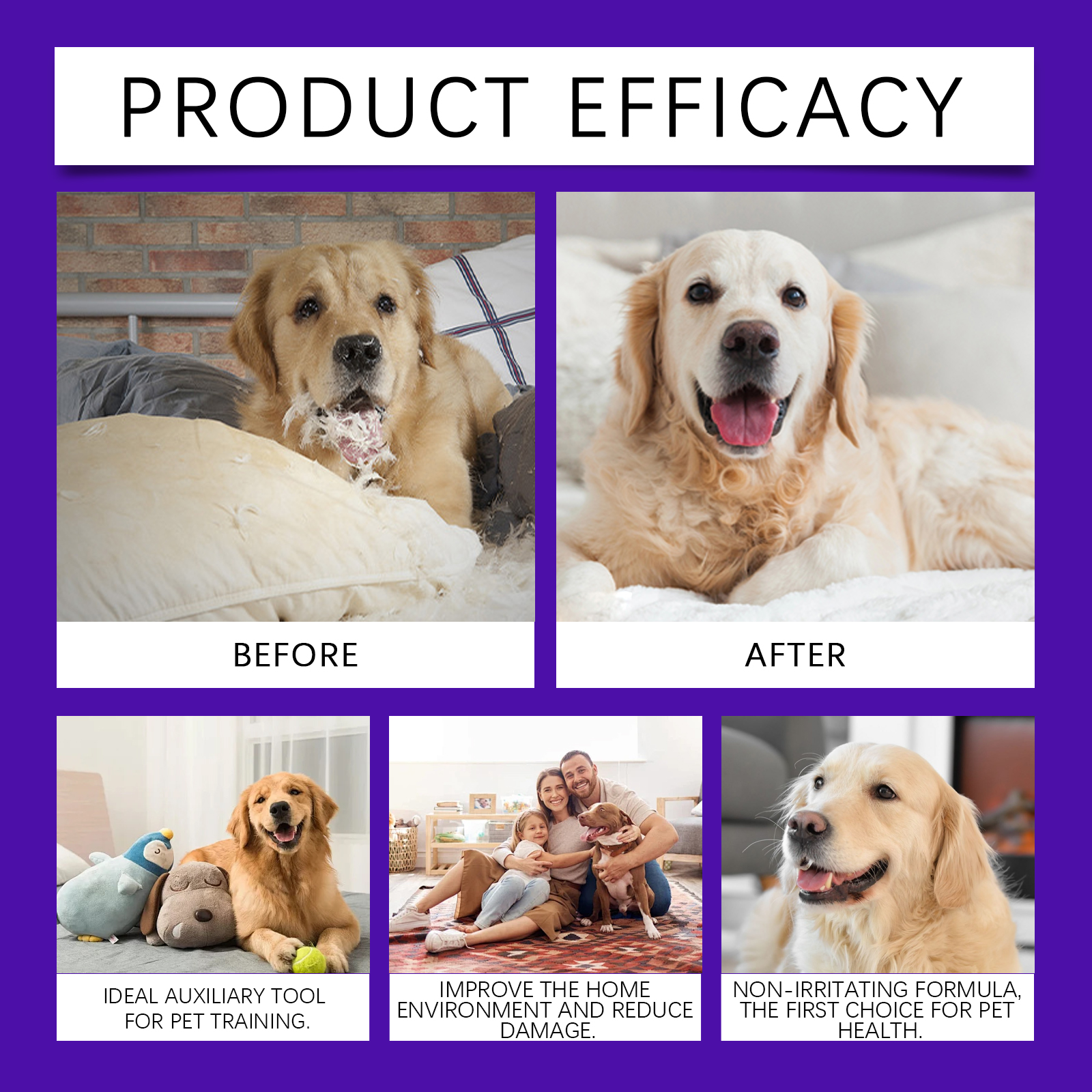 EelJoy Pet Anti-Bite Chew Anti-Lick Bitter Behavior Training Dog Deterrent Spray_voghion.com