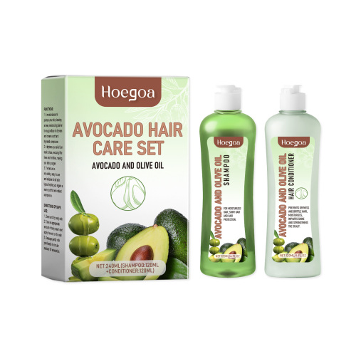 Hoegoa 鳄梨头发滋润洗护套装 滋养干枯毛躁顺滑亮泽秀发护发套装