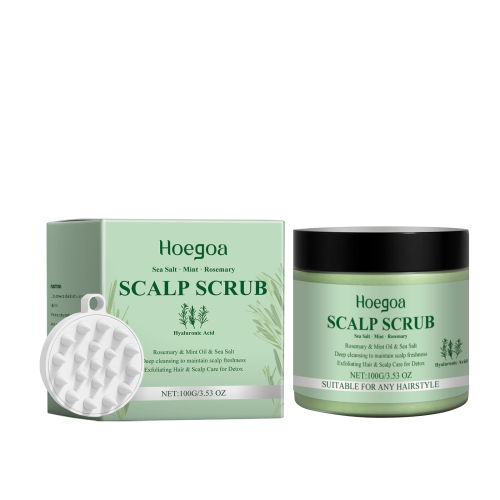 Hoegoa 迷迭香头皮磨砂膏 头发温和清洁保湿清凉舒缓头皮磨砂膏