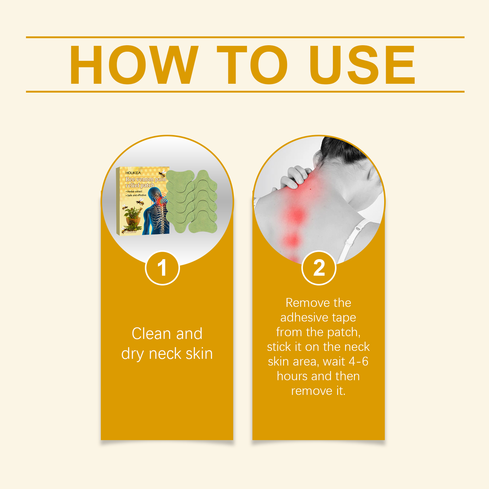 houkea-bee-venom-neck-care-patch-herbal-ingredients-for-joints-knees-lumbar-spine-shoulders-neck-muscles-and-bone-aches