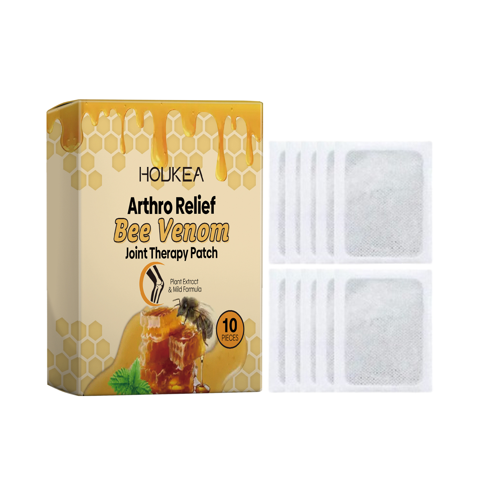 Natural Bee Venom Joint Pain Relief Patches for Foot and Body Arthritis Relief