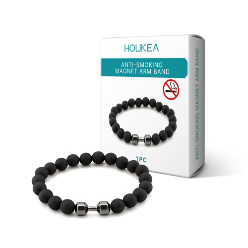 Houkea 火山石手链 男士手链时尚单品设计自然成分日常佩戴手链