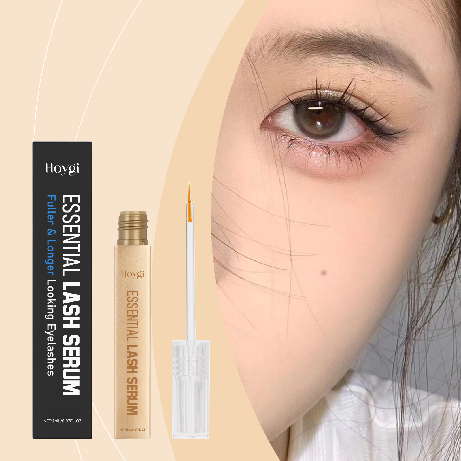 Hoygi Mascara, Moisturizes Eyelashes, Nourishes Them, Makes Them Black And Beautiful, Curls Them Up, Sets Them And Prevents Makeup From Coming Off_voghion.com