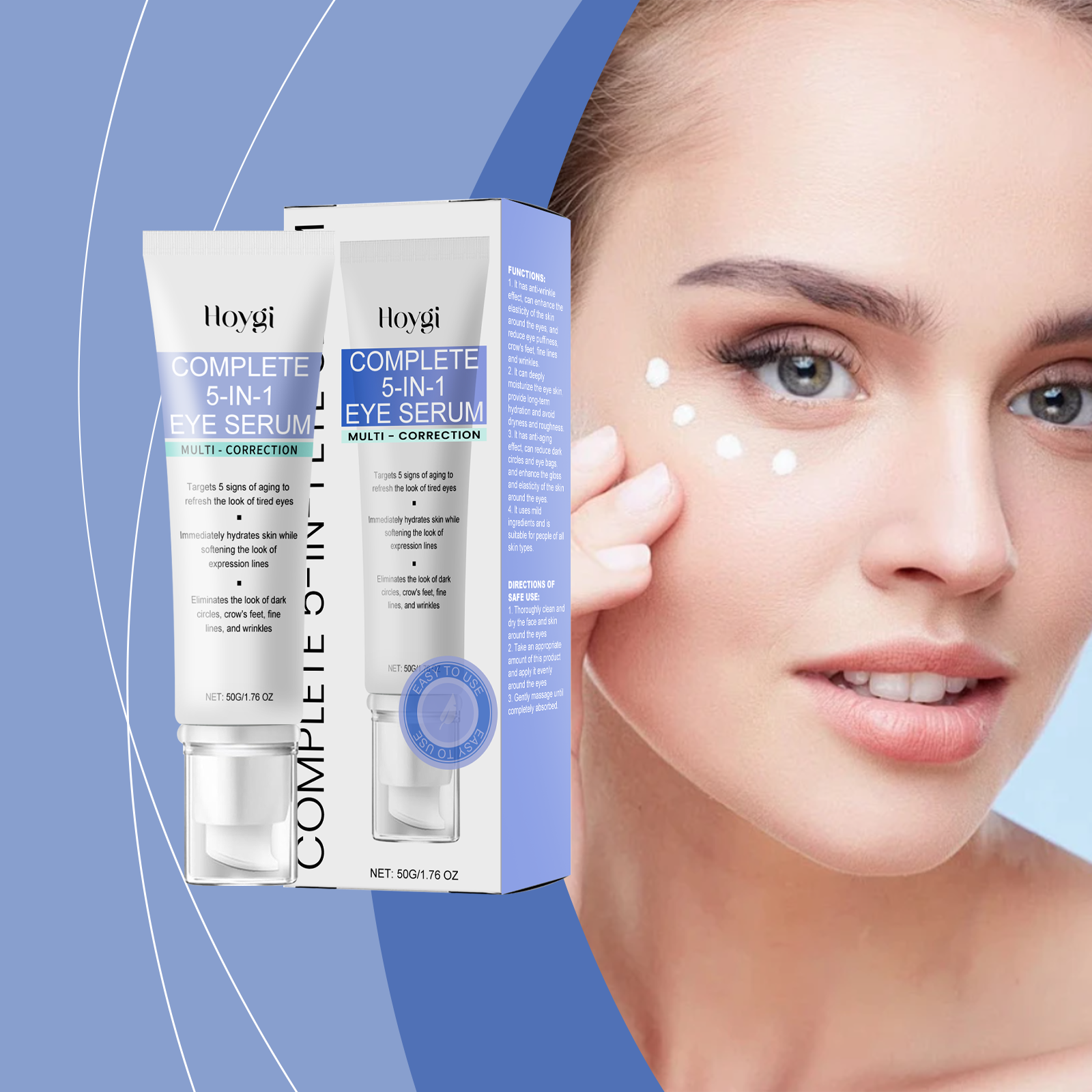 Hoygi Firming Eye Cream Eye Essence Firming Moisture Hydrating Eye Cream Moisturizing And Nourishing Care Around The Eyes_voghion.com