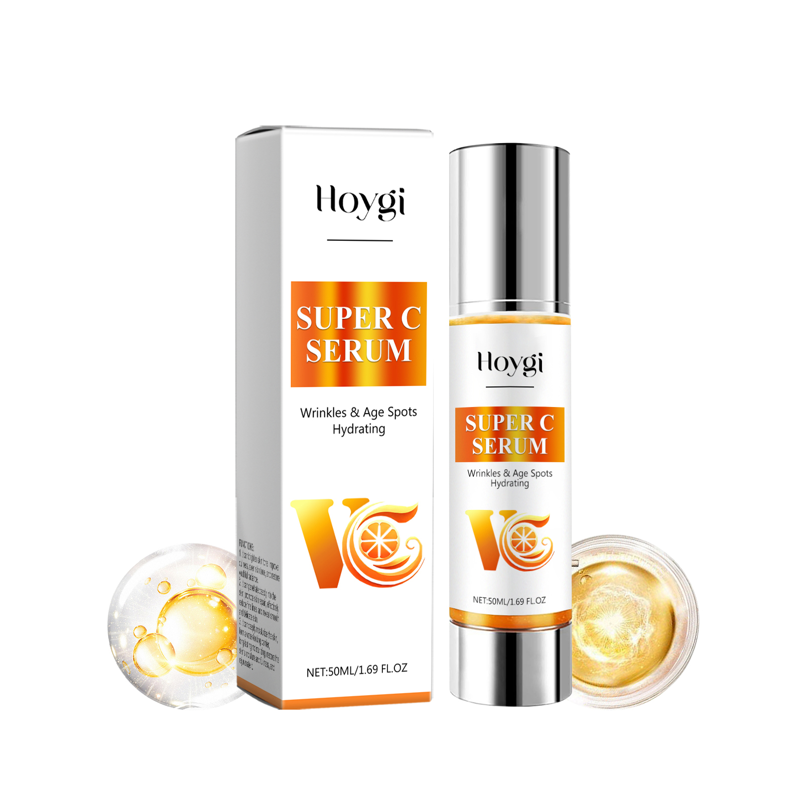 Hoygi Vitamin C Serum Hydrating And Purifying Improve Facial Skin Moisturizing Serum_voghion.com