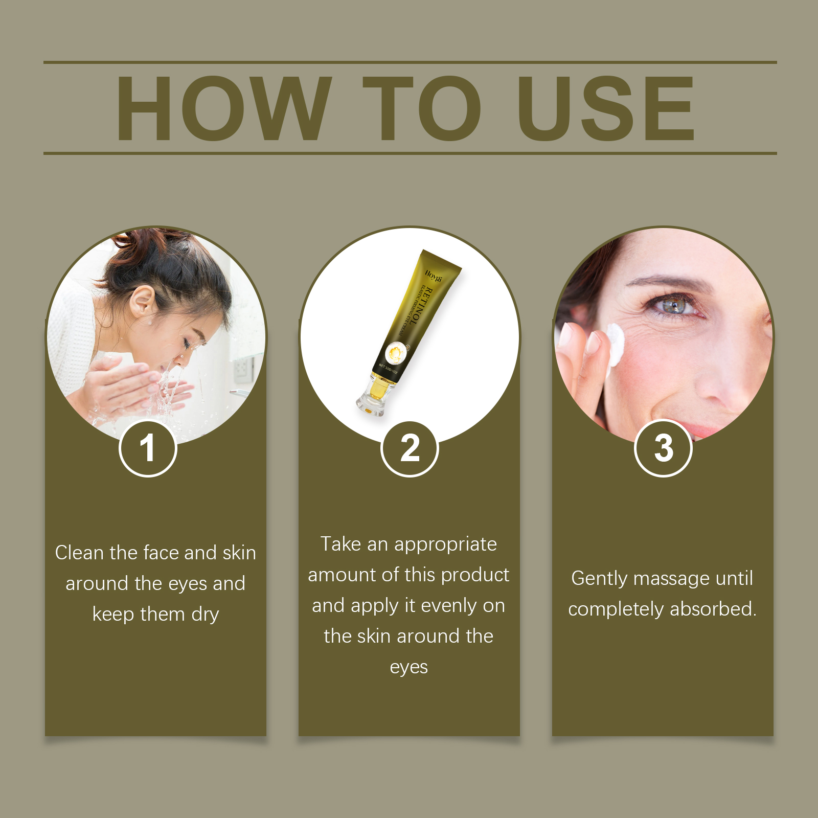Retinol Eye Cream For Firming And Smoothing Fine Lines And Wrinkles_voghion.com