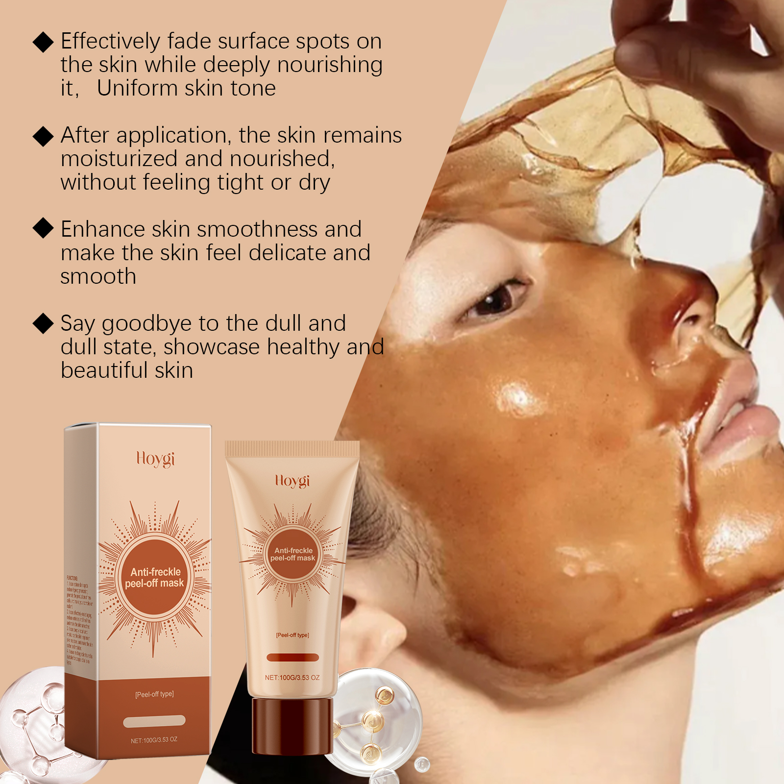 Hoygi Tear Mask Deeply Nourishes Facial Skin, Smooth And Bright, Hydrating And Moisturizing Skin Care Mask_voghion.com
