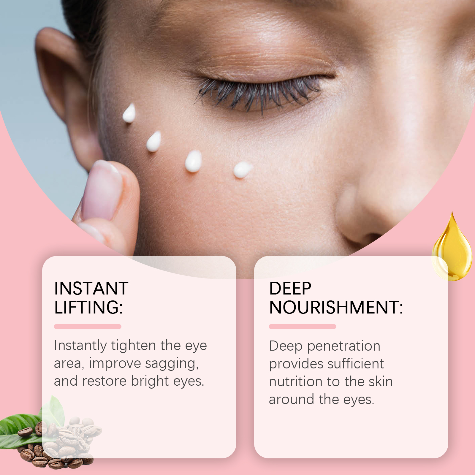 Hoygi Firming Eye Cream Hydrating, Hydrating, Lightening, Fine Lines And Delicate Eye Skin Daily Eye Care Cream_voghion.com